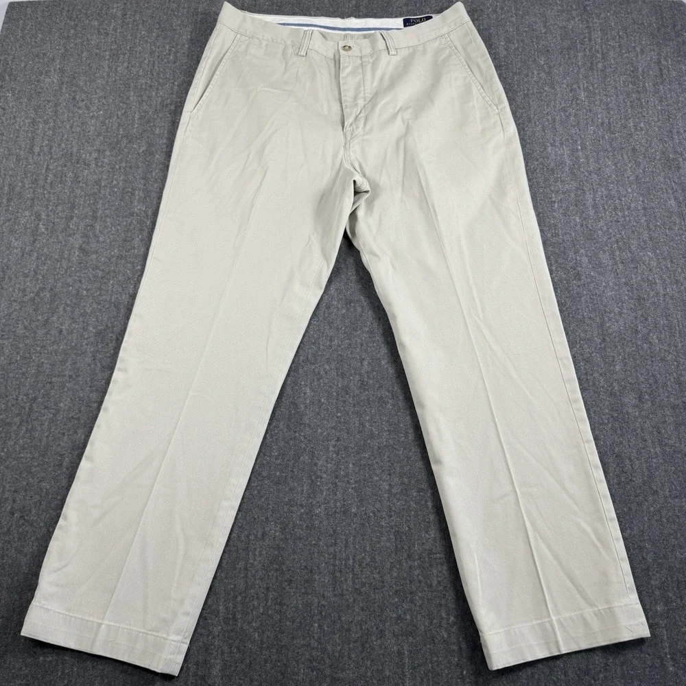 Polo Ralph Lauren Men's Chino Pants 34x30 Classic Fit Khaki 100% Cotton